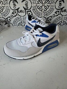 New Nike Air Max Correlate Men’s Sz 11.5 Running Shoes White Obsidian Blue Grey